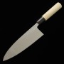 Couteau du Deba Japonais - MIURA - Série de Josaku - Acier blanc au carbone No.2 - Taille : 15/16.5/18cm