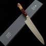 Couteau du Chef Japonais Gyuto - NIGARA - Acier inoxydable SG2 - Finition martelée - Taille : 24cm