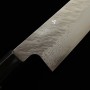 Couteau du Chef Japonais Gyuto - NIGARA - Acier inoxydable VG10 - Finition martelée - Damas - Taille : 21cm