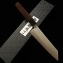 Couteau du Bunka Japonais - MIURA - Acier bleu super carbone - Manche de Rose - Taille : 18cm