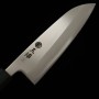 Couteau du Santoku Japonais - MIURA - Acier blanc au carbone No.1 - Taille : 16.5cm