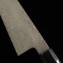 Couteau du Chef Japonais Gyuto - MIURA - Série de Obidama - Acier inoxydable STRIX - Damas - Taille : 21cm