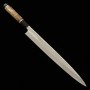 Japanese Yanagiba Knife - TADOKORO - Silver 3(stainless steel) - MIrrored Finish - size: 30cm