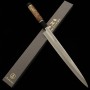 Japanese Yanagiba Knife - TADOKORO - Silver 3(stainless steel) - MIrrored Finish - size: 30cm