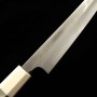 Couteau du Slicer Japonais Kiritsuke Sujihiki - TADOKORO - Acier inoxydable Ginsan - Finition miroir - Taille : 27cm