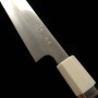 Couteau du Slicer Japonais Kiritsuke Sujihiki - TADOKORO - Acier inoxydable Ginsan - Finition miroir - Taille : 27cm