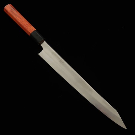 Cuchillo Rebanador Japonés Kiritsuke Sujihiki - TADOKORO - Acero inoxidable Ginsan - Acabado espejo - Tamaño : 27cm