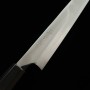 Cuchillo Rebanador Japonés Kiritsuke Sujihiki - TADOKORO - Acero inoxidable Ginsan - Acabado espejo - Tamaño : 27cm