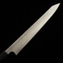 Couteau du Slicer Japonais Kiritsuke Sujihiki - TADOKORO - Acier inoxydable Ginsan - Finition miroir - Taille : 27cm