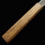 Japanese Chef knife Gyuto - HADO - Blue steel No.1 - Kurouchi - Oak wood handle - Size : 24cm