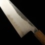 Japanese Chef knife Gyuto - HADO - Blue steel No.1 - Kurouchi - Oak wood handle - Size : 24cm