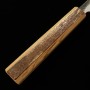 Japanese Slicer knife Sujihiki - HADO - Blue steel No.1 - Kurouchi - Cherry wood handle - Size : 24cm