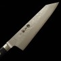 Couteau japonais Kiritsuke Santoku - MIURA - Carbone bleu 2 - Nashiji - Manche bleu - Taille:19.5cm