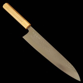 Japanese Chef knife Gyuto - MAKOTO KUROSAKI - Style-K series - Stainless SG2 - Hammered - Size : 24cm