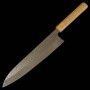 Japanese Chef knife Gyuto - MAKOTO KUROSAKI - Style-K series - Stainless SG2 - Hammered - Size : 24cm