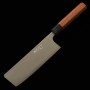 Japanese Nakiri knife - TAKAYUKI SHIBATA - KOUTETSU - Super blue steel - Jarrah wood handle - Size : 16.5cm