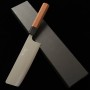 Japanese Nakiri knife - TAKAYUKI SHIBATA - KOUTETSU - Super blue steel - Jarrah wood handle - Size : 16.5cm