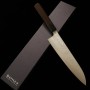 Japanese Chef knife Gyuto - MAKOTO KUROSAKI - Stainless VG7 - Damascus - Ebony wood handle - Size : 21cm