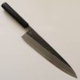 Japanese Chef Gyuto Knife single bevel - MIURA - Itadaki Serie - White Steel No.2 black finish - Sizes: 21 / 24cm