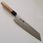 Japanese Chef knife Kiritsuke - MIURA - Stainless 440C - Nashiji - Damascus - Cherry wood handle - Size : 21cm