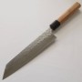 Japanese Chef knife Kiritsuke - MIURA - Stainless 440C - Nashiji - Damascus - Cherry wood handle - Size : 21cm