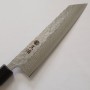 Japanese Chef knife Kiritsuke - MIURA - Stainless 440C - Nashiji - Damascus - Cherry wood handle - Size : 21cm