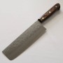 Japanese Nakiri knife - MIURA - Stainless Ginsan - Nashiji - Plywood handle - Size : 16.5cm