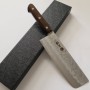 Japanese Nakiri knife - MIURA - Stainless Ginsan - Nashiji - Plywood handle - Size : 16.5cm