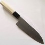 Japanese Santoku knife - MIURA - White steel No.2 - Magnolia wood handle - Size : 18cm