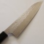 Japanese Chef Knife Gyuto - NIGARA - SPG STRIX - Hammered Damascus Finish - Rose Wood Handle - Size:21cm