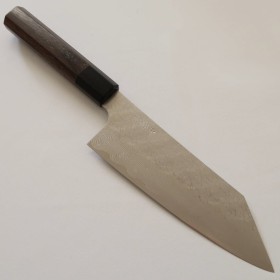 Japanese Bunka knife - NIGARA - SPG STRIX - Hammered Damascus Finish - Rose Wood Handle - Size:18cm