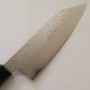 Japanese Bunka knife - NIGARA - SPG STRIX - Hammered Damascus Finish - Rose Wood Handle - Size:18cm