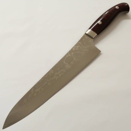 Japanese Chef knife Gyuto - KATAYAMA - Akatsuki series - Stainless SG2 - Damascus - Micarta handle - Size : 21/24cm