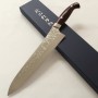 Japanese Chef knife Gyuto - KATAYAMA - Akatsuki series - Stainless SG2 - Damascus - Micarta handle - Size : 21/24cm