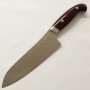 Japanese Santoku knife - KATAYAMA - Akebono series - Stainless SG2 - Damascus - Micarta handle - Size : 18cm