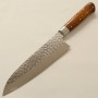 Japanese Santoku knife - SAKAI TAKAYUKI - Sugihara model - Stainless VG10 - Damascus - Hammered - Size : 18cm