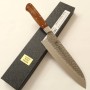 Japanese Santoku knife - SAKAI TAKAYUKI - Sugihara model - Stainless VG10 - Damascus - Hammered - Size : 18cm