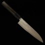 Japanese Petty knife - KUROSAKI MAKOTO - Stainless VG7 - Damascus - Ebony wood handle - Size : 13.5cm