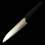 Japanese Petty knife - KUROSAKI MAKOTO - Stainless VG7 - Damascus - Ebony wood handle - Size : 13.5cm