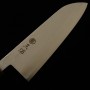 Japanese Santoku Knife - MIURA - Stainless VG10 - Hanagasumi - Oak wood handle - Size : 16.5cm