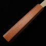 Japanese Santoku Knife - MIURA - Stainless VG10 - Hanagasumi - Oak wood handle - Size : 16.5cm