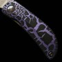 Japanese pocket knife - Mcusta - Infinity 021 - Purple Heizu Damascus Hammered - MC-021DHD12 - size: 4.5cm