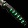 Japanese Pocket knife - MCUSTA - Katana series - Stainless VG-10 - Black/Green - Size : 8.5cm