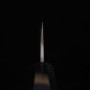 Japanese Chef Knife Gyuto - Hatsukokoro - SLD - Kurouchi Damascus - Blast Finish - Ebony wood Handle - size: 21cm