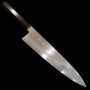 Japanese Chef knife Gyuto - MIURA ITADAKI - White steel No.2 - Shinogo finish - Ebony wood handle - Size : 24cm