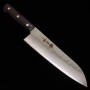 Japanese santoku knife - MIURA - Stainless ginsan - Purple Handle - Size:18cm