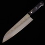 Japanese santoku knife - MIURA - Stainless ginsan - Purple Handle - Size:18cm