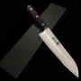 Japanese santoku knife - MIURA - Stainless ginsan - Purple Handle - Size:18cm