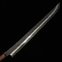 Japanese Sakimaru Sujihiki Knife - NIGARA - Coreless steel - Kurouchi - Hammered - Ebony wood handle - Size : 45cm