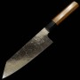 Couteau japonais santoku bunka - YUTA KATAYAMA - VG-10 - série nickel damas - Taille:16.5cm